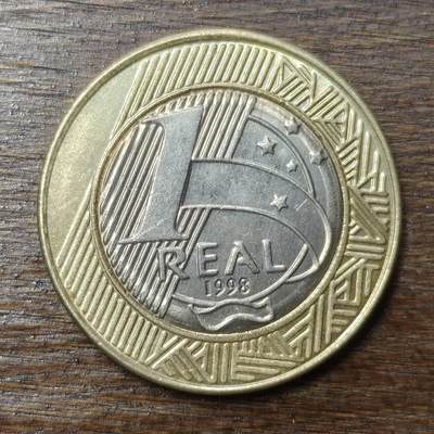 【铜匠收藏】★第138场★散币场。不寄存，30包邮。不满30元，支付5元运费。《接受代拍 代送NGC评级》 - 61【无寄存】1998年 巴西 1里亚尔 稀少