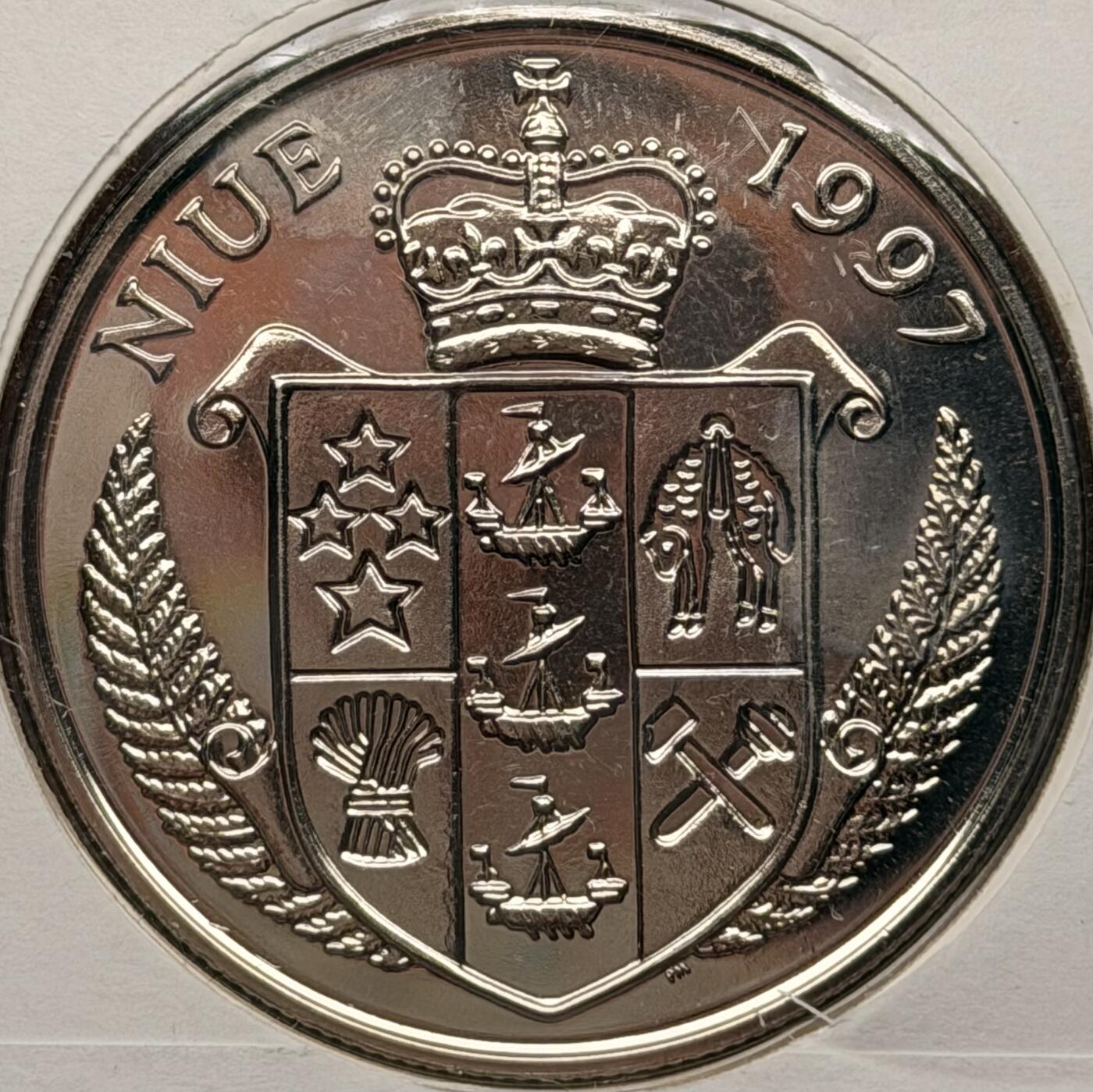 ＜星葵钱币社＞散币克朗场第68期·1月23日发货 〈邮币封〉纽埃1997年戴安娜王妃1元克朗型纪念币