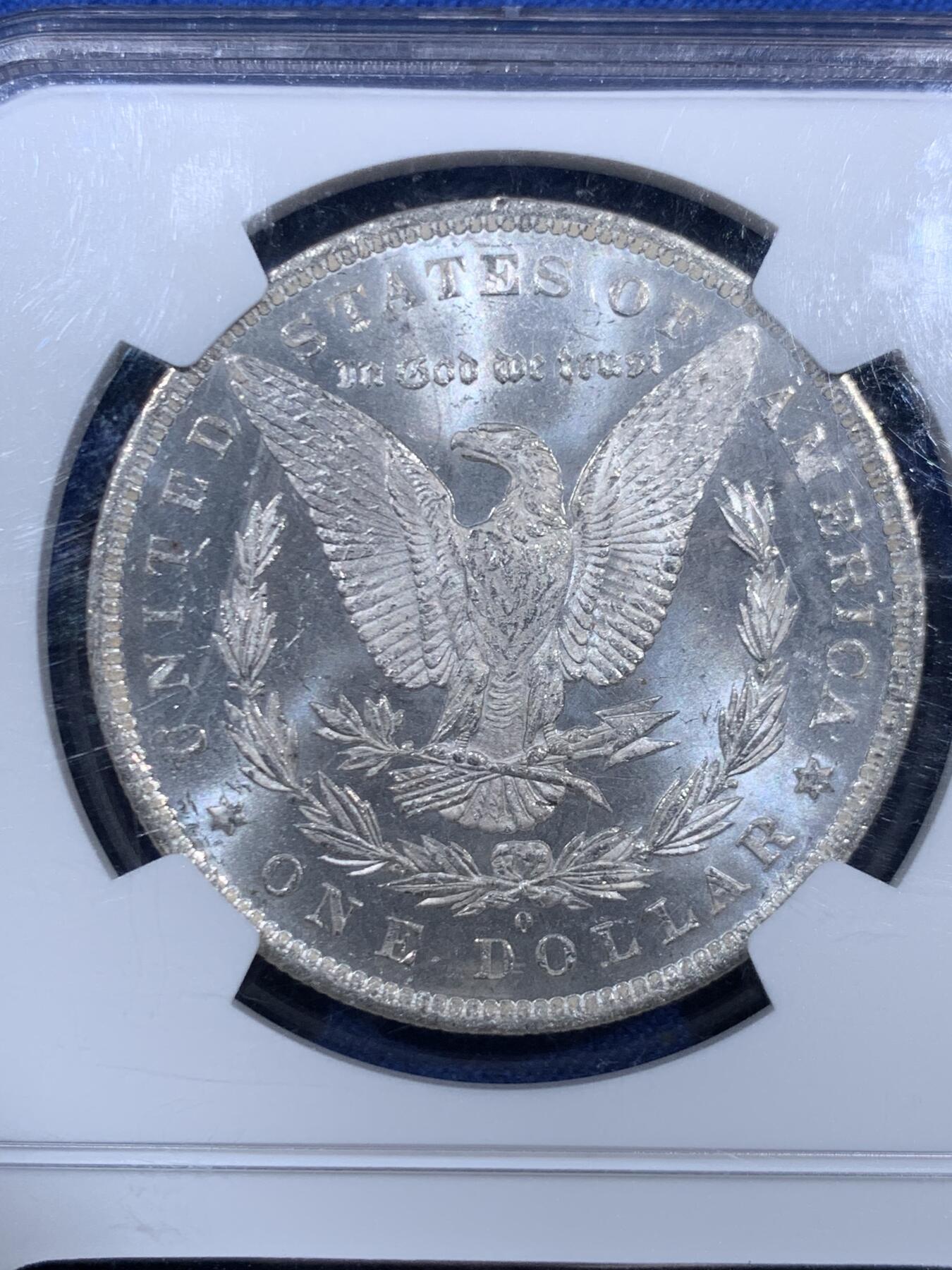 《竞宝斋》第459场 周日，周一，2场连拍 （全场包邮）欢迎送拍 NGC MS61PL 美国1883年摩根1美元银币 少见的PL版本