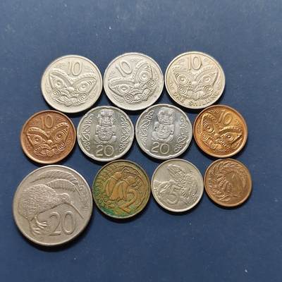 【全场包邮】纯粹捡漏拍496场-持续更新中 - 新西兰各年份散币11枚一组