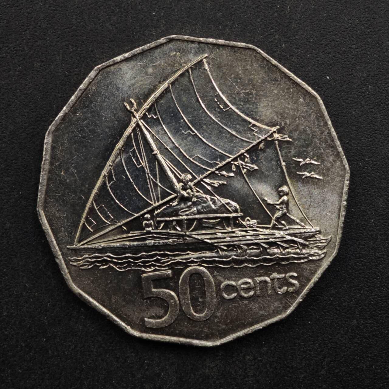 【淘币小摊】实时拍第八百五十拍   散币银币场   满百包邮可预留二周 每周一统一发货   斐济1982年50分