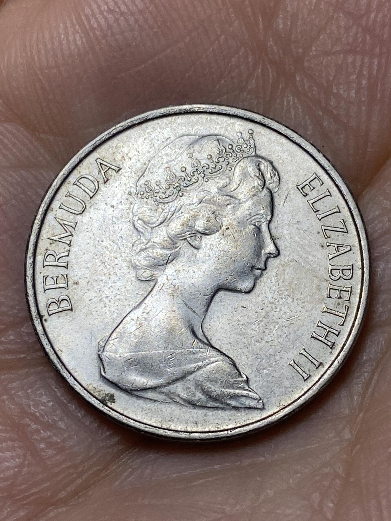 2026年第十一场(总第一百八十场）外国好品散币场(免佣金) 英属百慕大群岛🇧🇲1975年5分(伊丽莎白二世中年花冠)