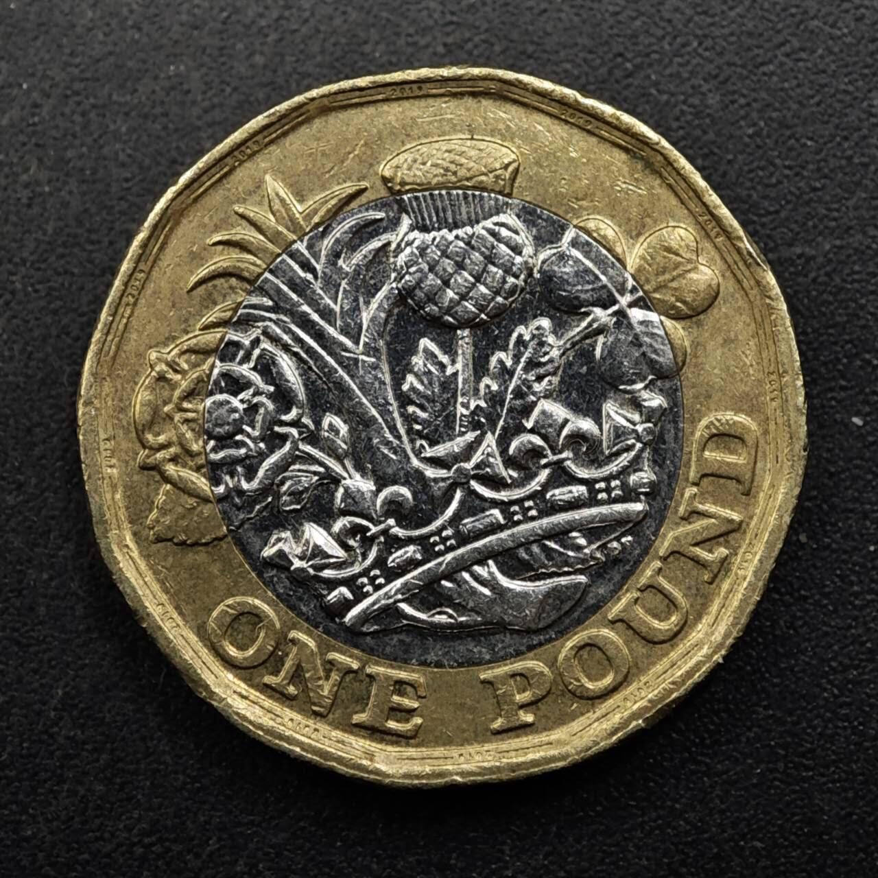 【淘币小摊】实时拍第八百五十拍   散币银币场   满百包邮可预留二周 每周一统一发货   英国2019年一镑双色币