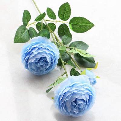 开心放漏，新年红包 - 一只3头牡丹仿真花婚庆装饰假花 人造牡丹花家居客厅装饰花