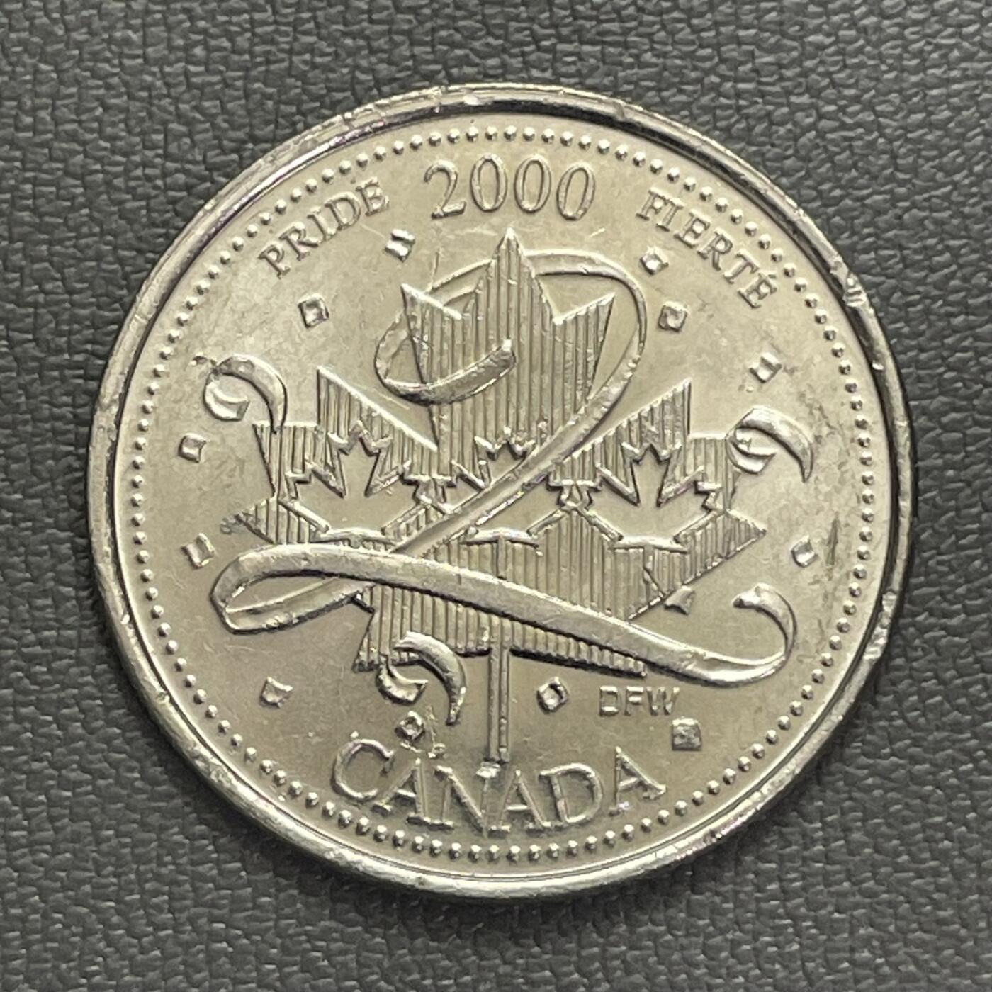 回流0120 加拿大2000年25分千禧年纪念币