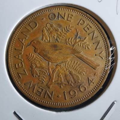 沼泽如烟--第966场 - 新西兰1964年1便士