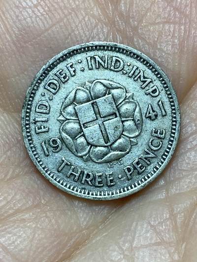 2026年第十一场(总第一百八十场）外国好品散币场(免佣金) - 英国🇬🇧1941年3便士银币(乔治六世第一版，500银)