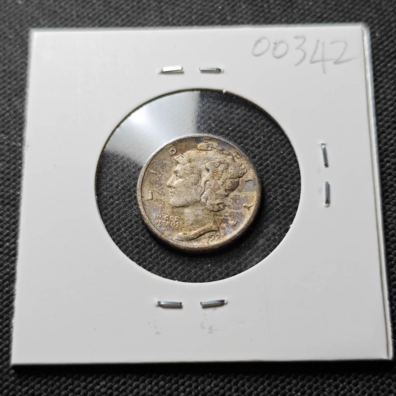 KK钱币收藏小铺  第400期  百期特拍（四拍之四）2月预留时间 周末发货  1925美国小飞人银币 早年份