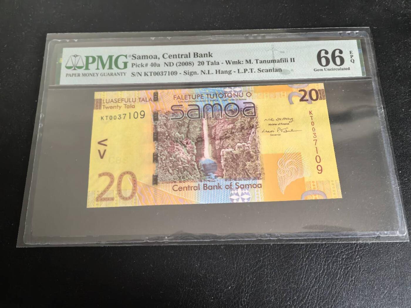 Triple S 第71期 2008萨摩亚20塔拉，IBNS获奖钞