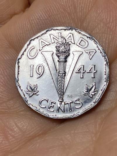 2026年第十一场(总第一百八十场）外国好品散币场(免佣金) - 原光好品–加拿大🇨🇦1944年5分(乔治六世第四版，首发年仅发行2年)