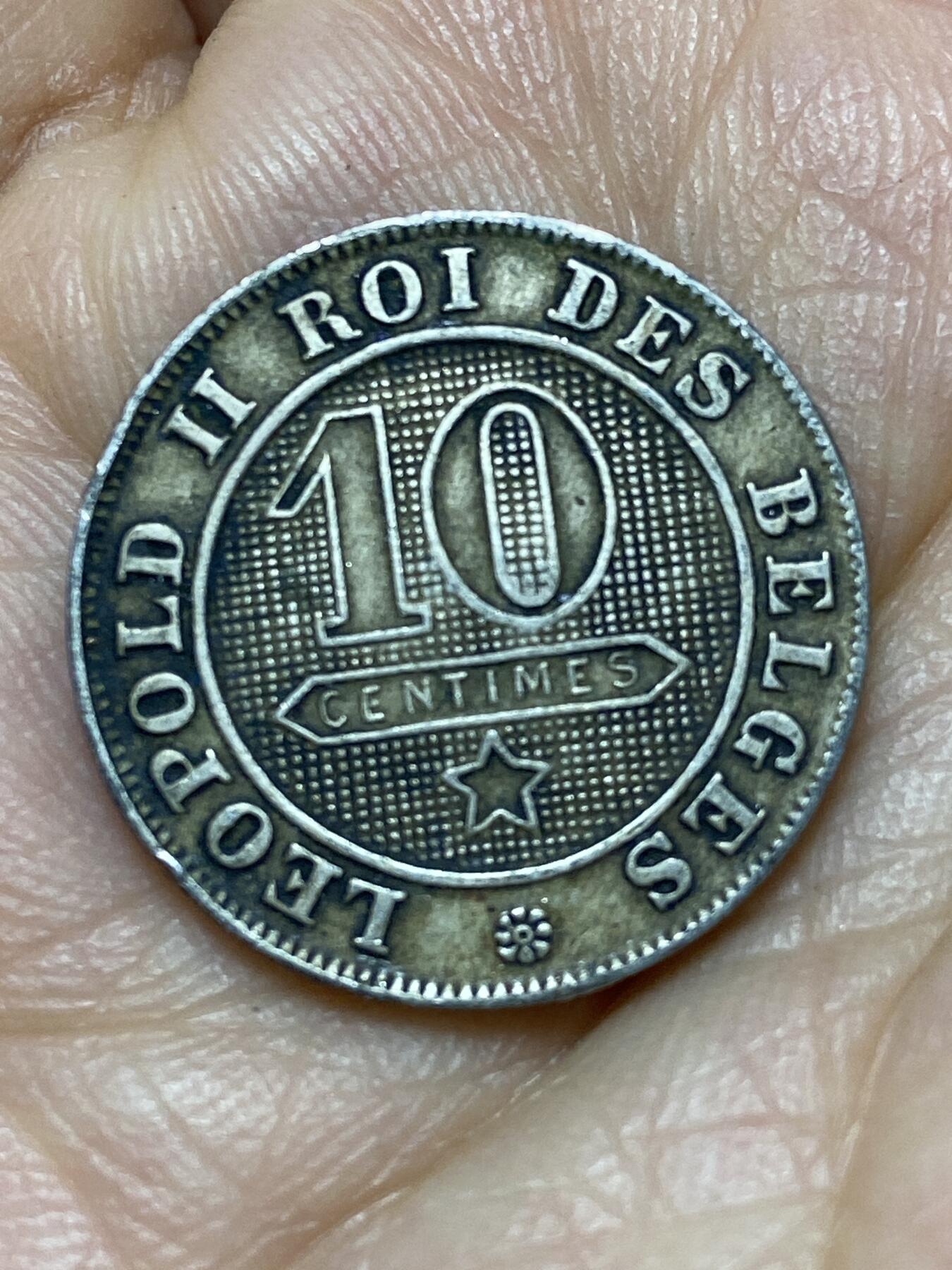 2026年第十一场(总第一百八十场）外国好品散币场(免佣金) 比利时🇧🇪1894年10分(利奥波德二世第一版，法语版，首发年)