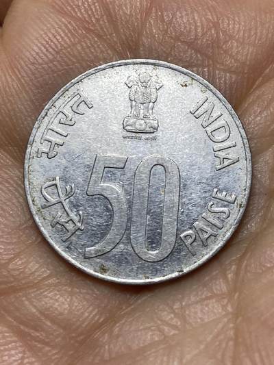 2026年第十一场(总第一百八十场）外国好品散币场(免佣金) - 印度🇮🇳1988年50派沙(1964–2005年第七版，圆点标，诺伊达造)
