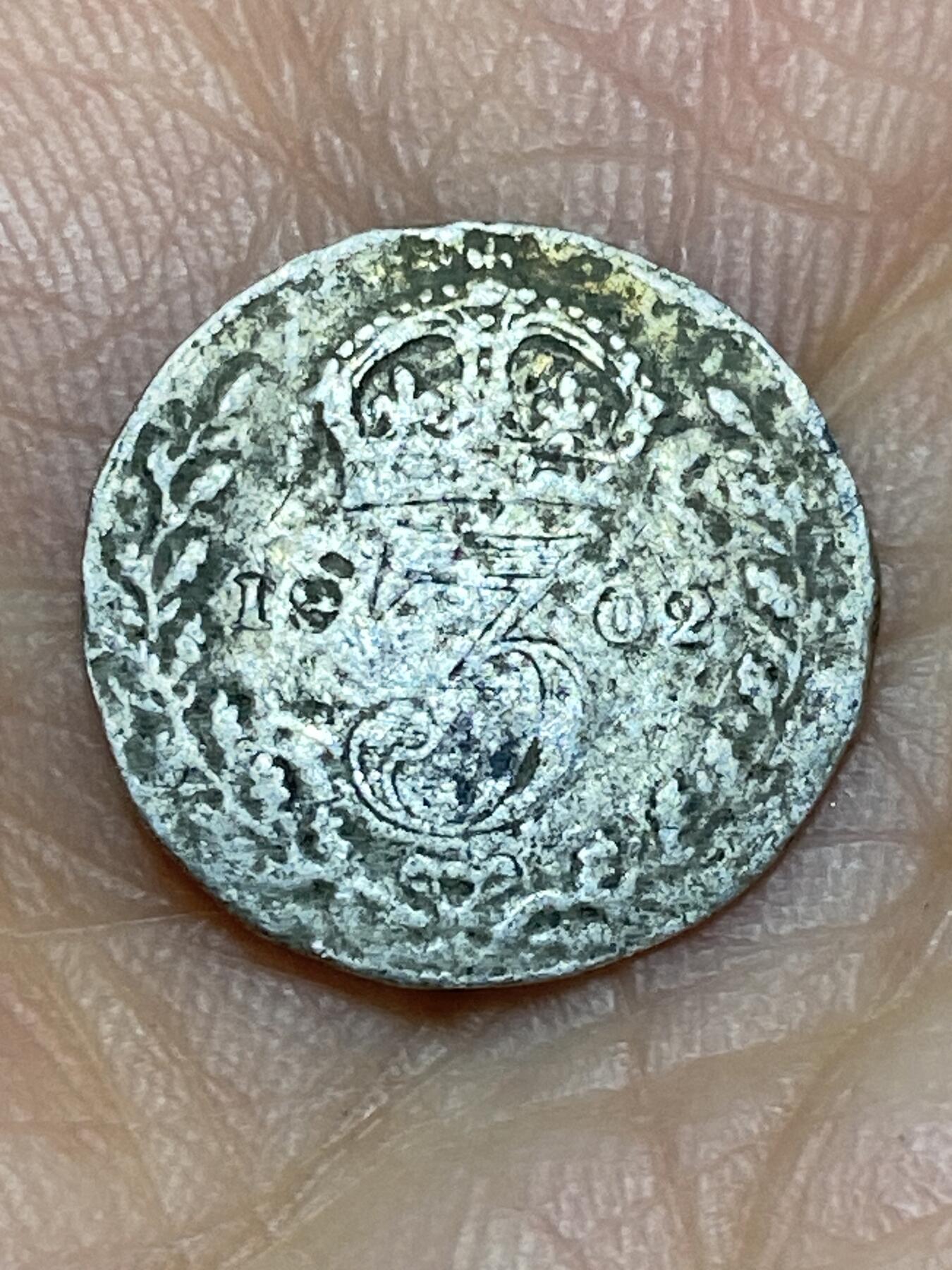 2026年第十一场(总第一百八十场）外国好品散币场(免佣金) 英国🇬🇧1902年3便士银币(爱德华七世加冕年，首发年)