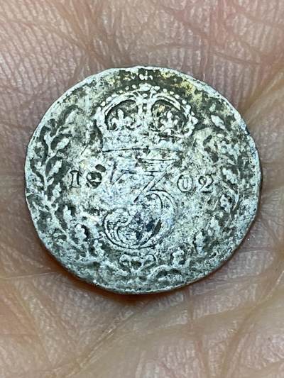 2026年第十一场(总第一百八十场）外国好品散币场(免佣金) - 英国🇬🇧1902年3便士银币(爱德华七世加冕年，首发年)