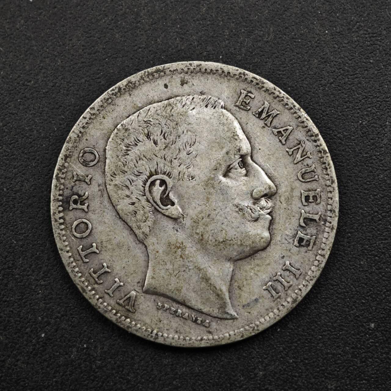 【淘币小摊】实时拍第八百五十拍   散币银币场   满百包邮可预留二周 每周一统一发货   意大利1901年1里拉银币