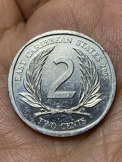 2026年第十一场(总第一百八十场）外国好品散币场(免佣金) - 东加勒比2008年2分(伊丽莎白二世老年)