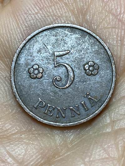 2026年第十一场(总第一百八十场）外国好品散币场(免佣金) - 芬兰🇫🇮1938年5盆尼(独立后第一版)