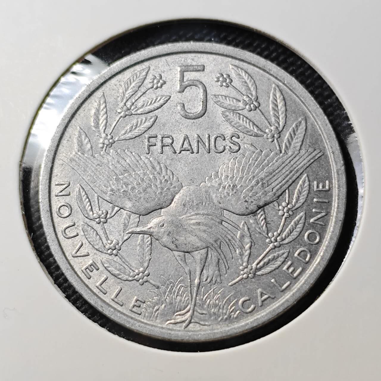 KK钱币收藏小铺  第388期  2月预留时间 周末发货  1952法属新喀里多尼亚5法郎