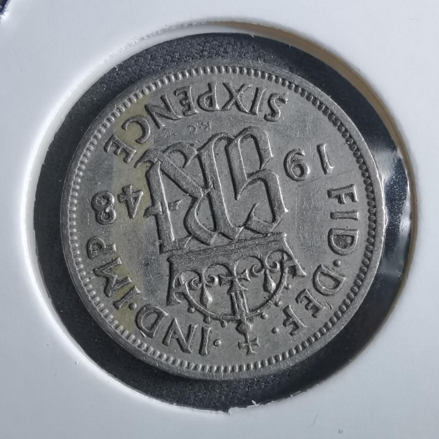 沼泽如烟--第966场 英国1948年6便士