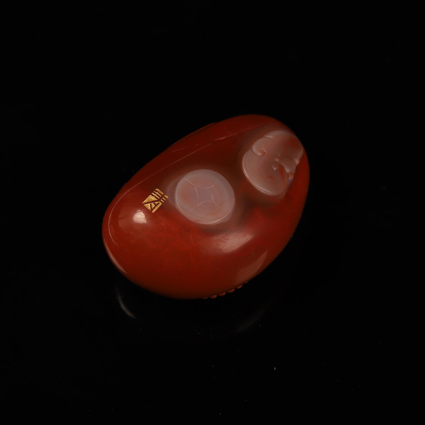 瑰丽珠宝（一） 苏工名家魏海涛作品 南红柿子红弥勒佛吊坠