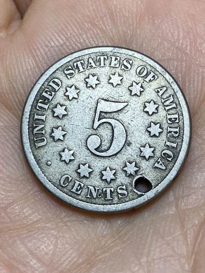 2026年第十一场(总第一百八十场）外国好品散币场(免佣金) - 打孔–美国🇺🇸1875年5分