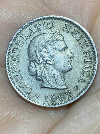 2026年第十一场(总第一百八十场）外国好品散币场(免佣金) - 瑞士🇨🇭1962年5拉彭(第二版，B标伯尔尼造)