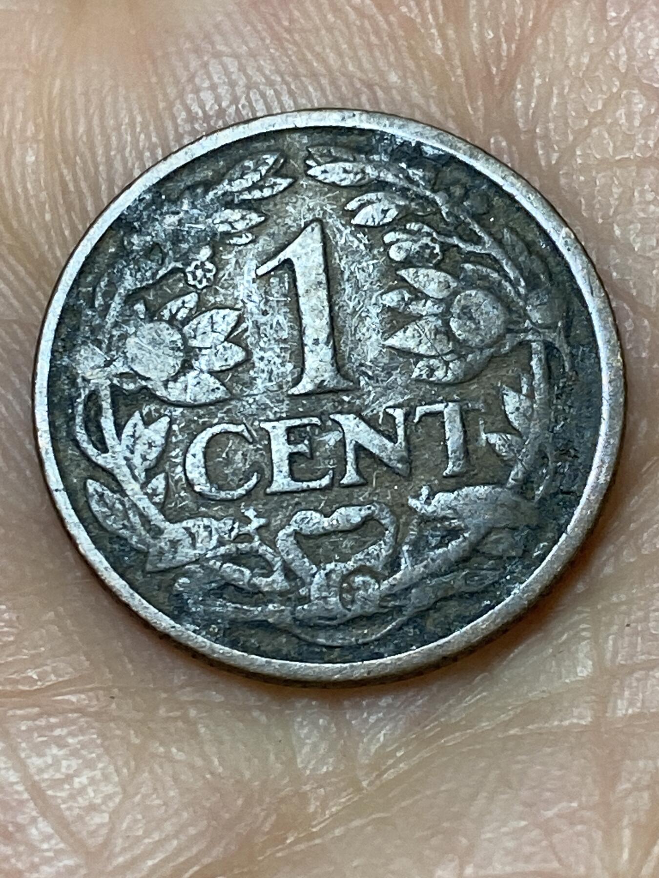 2026年第十一场(总第一百八十场）外国好品散币场(免佣金) 荷兰🇳🇱1916年1分(威廉明娜女王时期第六版，Seahorse –海马标)