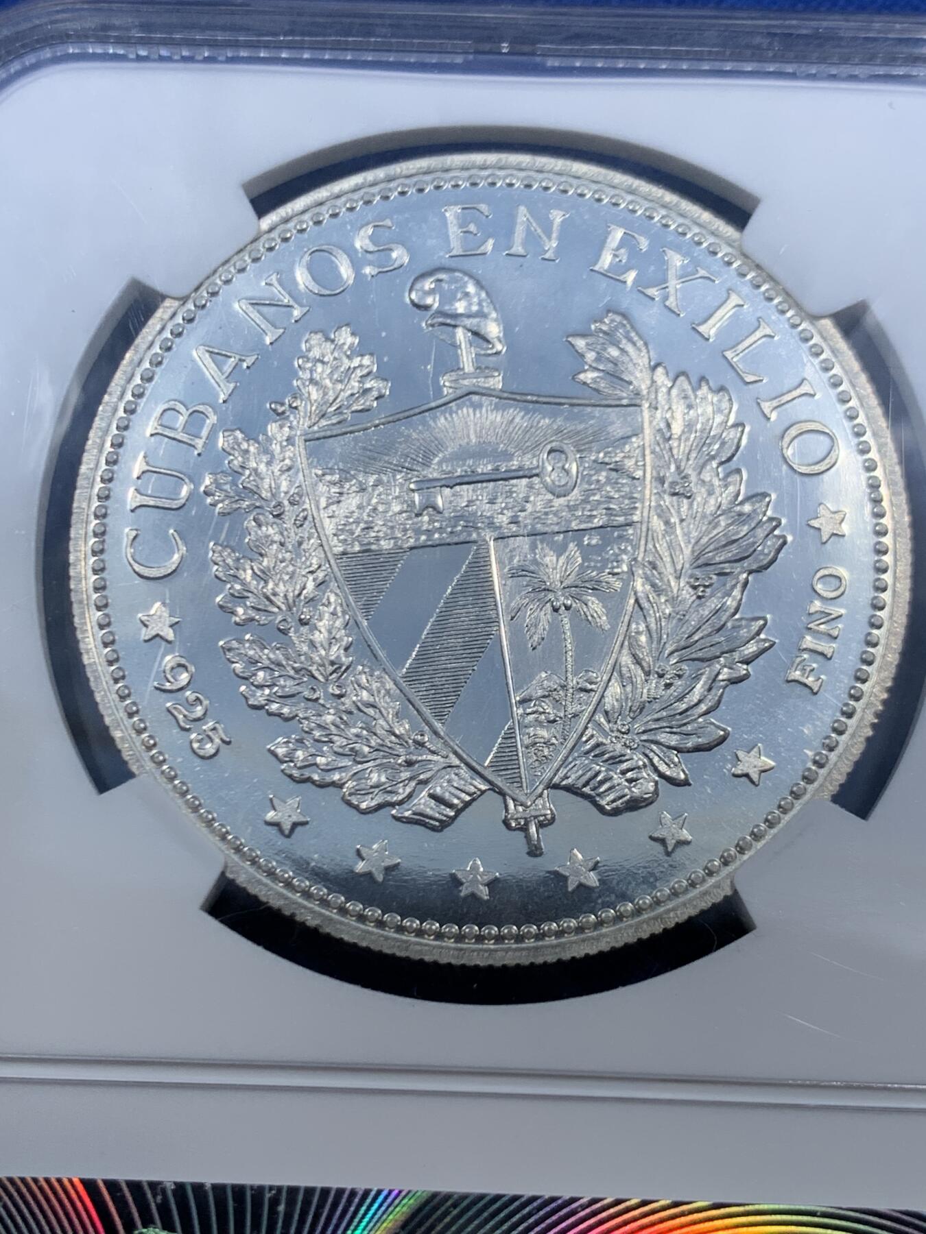 《竞宝斋》第459场 周日，周一，2场连拍 （全场包邮）欢迎送拍 NGC PF67UC 古巴 1965年 1比索 高分ULTRA CAMEO品相 21年HA780美金成交原物