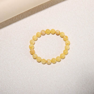 瑰丽珠宝（一） - 俄白花蜜蜡手串