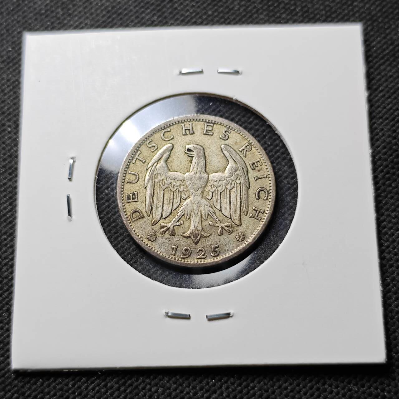 KK钱币收藏小铺  第400期  百期特拍（四拍之四）2月预留时间 周末发货  1925德国1马克银币