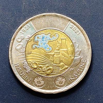 【全场包邮】纯粹捡漏拍496场-持续更新中 - 加拿大2024年2元因纽特努纳特彩色双色纪念币