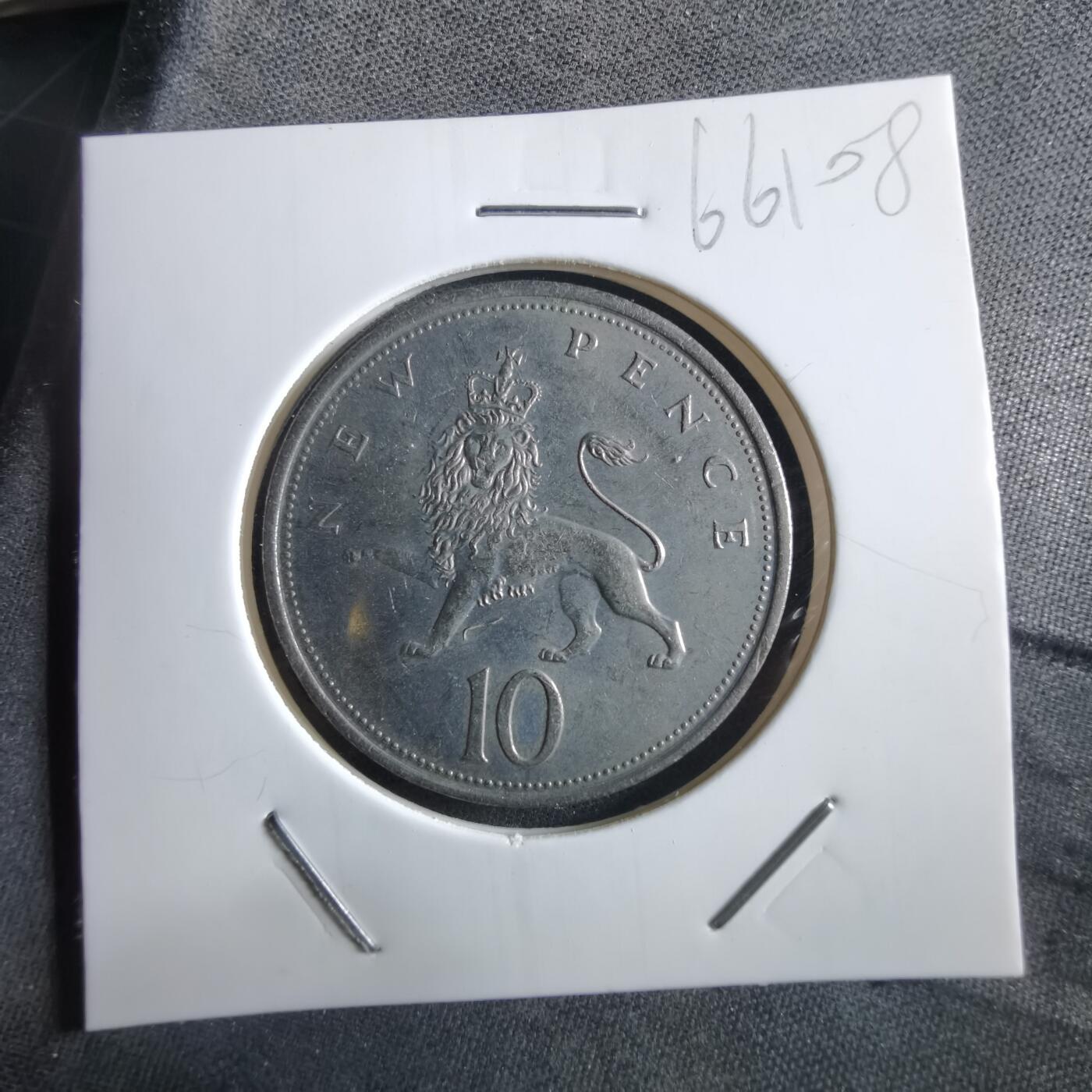 沼泽如烟--第966场 英国1979年10便士