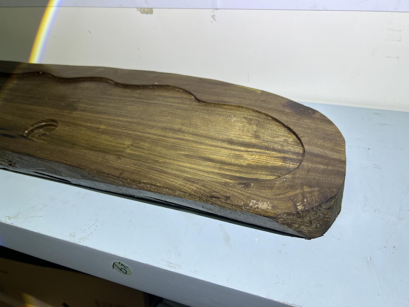 零元拍：01-17-3乌木金丝楠 茶盘 金丝爆满 香味满满。尺寸约：66.5/21.5/厚3.7CM。5斤多重