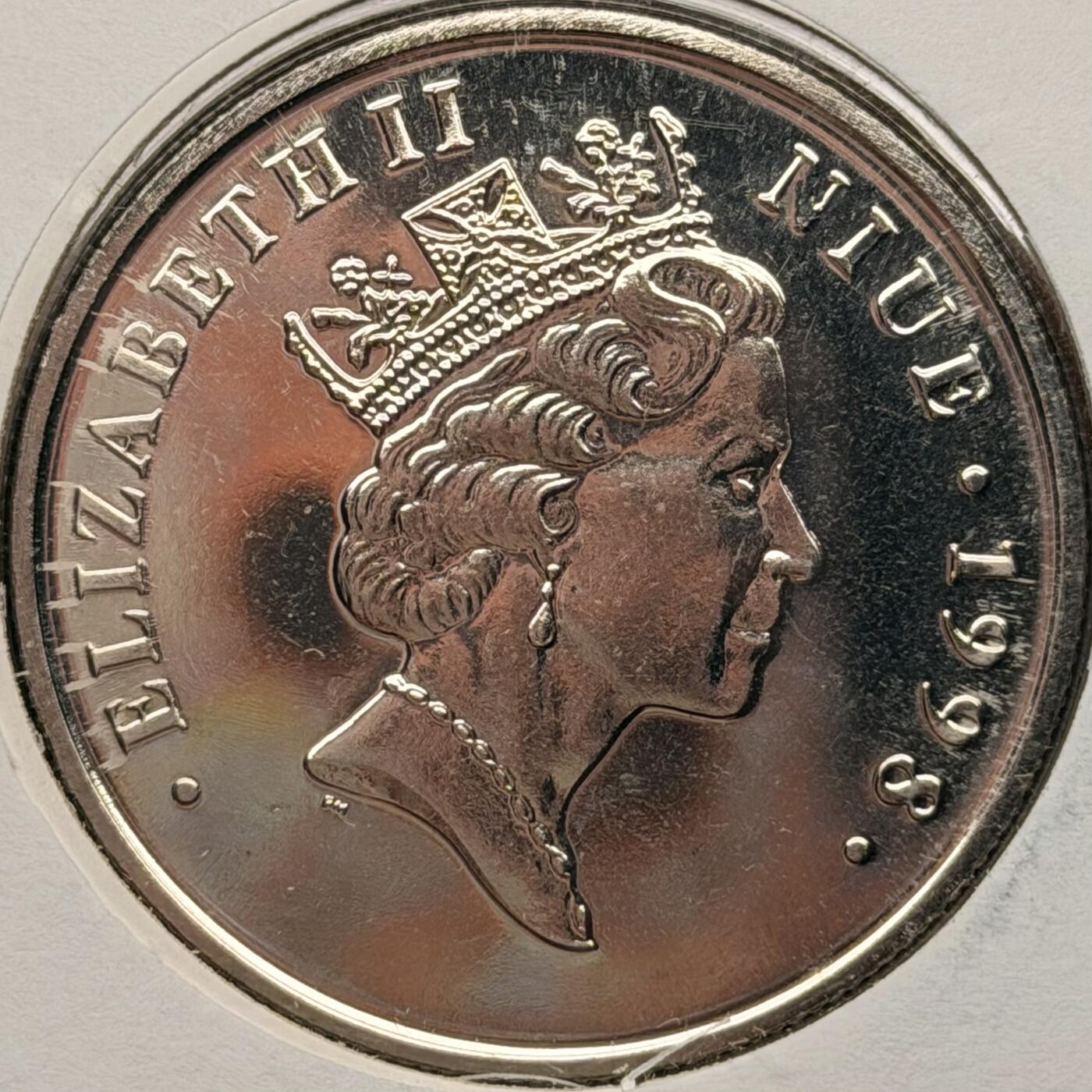 ＜星葵钱币社＞散币克朗场第68期·1月23日发货 〈邮币封〉纽埃1998年戴安娜王妃1元克朗型纪念币