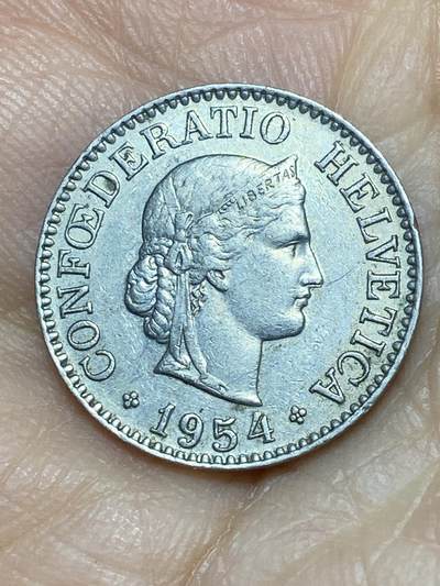 2026年第十一场(总第一百八十场）外国好品散币场(免佣金) - 少见年份–瑞士🇨🇭1954年10拉彭(第二版，B标伯尔尼造)