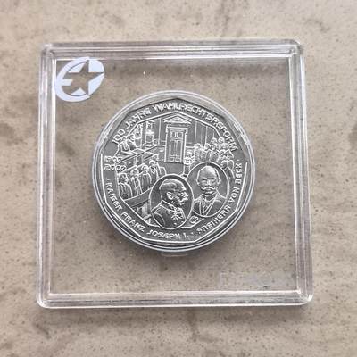 道一币馆币章第一百六十一场 - 欧洲之星 奥地利2007年国家议会百年5欧元纪念银币 10g 800s