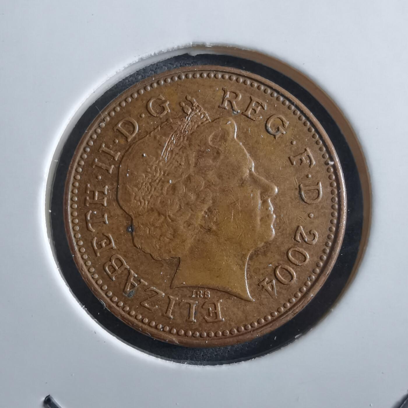 沼泽如烟--第966场 英国2004年1便士