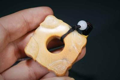 上海都达杂项专场三十四【年后发货全场包邮】  和田古玉琮86-4