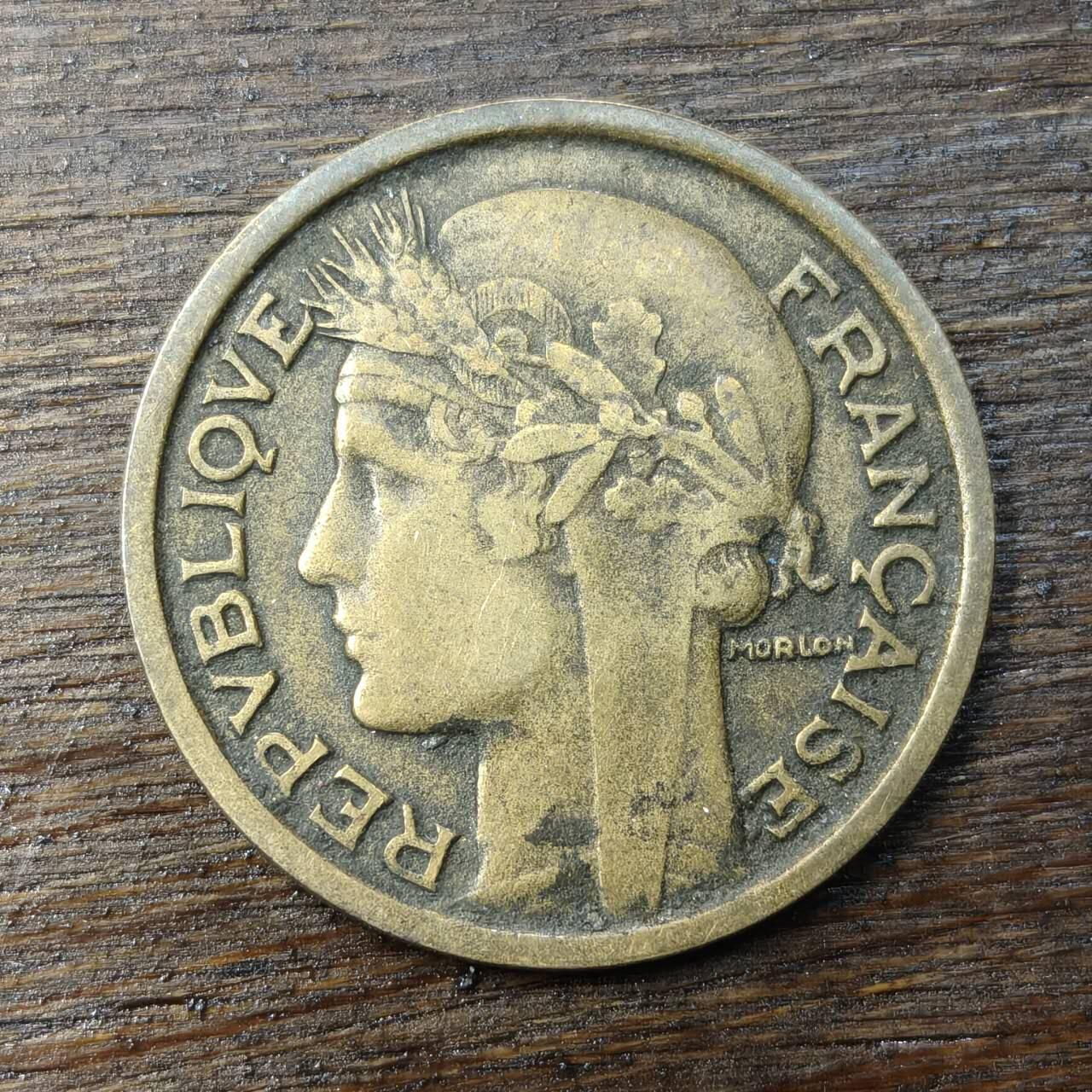 【铜匠收藏】★第138场★散币场。不寄存，30包邮。不满30元，支付5元运费。《接受代拍 代送NGC评级》 83【无寄存】法国 1931年 1法郎 玛丽安娜 铝青铜币