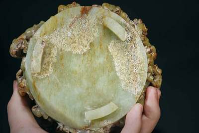 上海都达杂项专场三十四【年后发货全场包邮】   和田古玉鱼挂件86-1