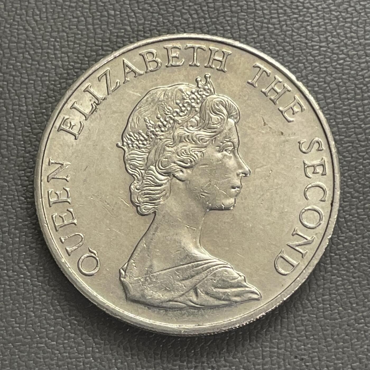 回流0120 美品 香港1980年厚伍圆