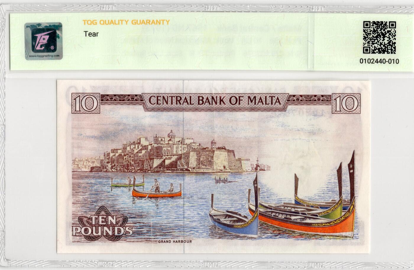 喜羊羊钱币收藏2026第13期(高性价比评级币场) 马耳他	P-33e 1973年10镑	53				C/9 102076			