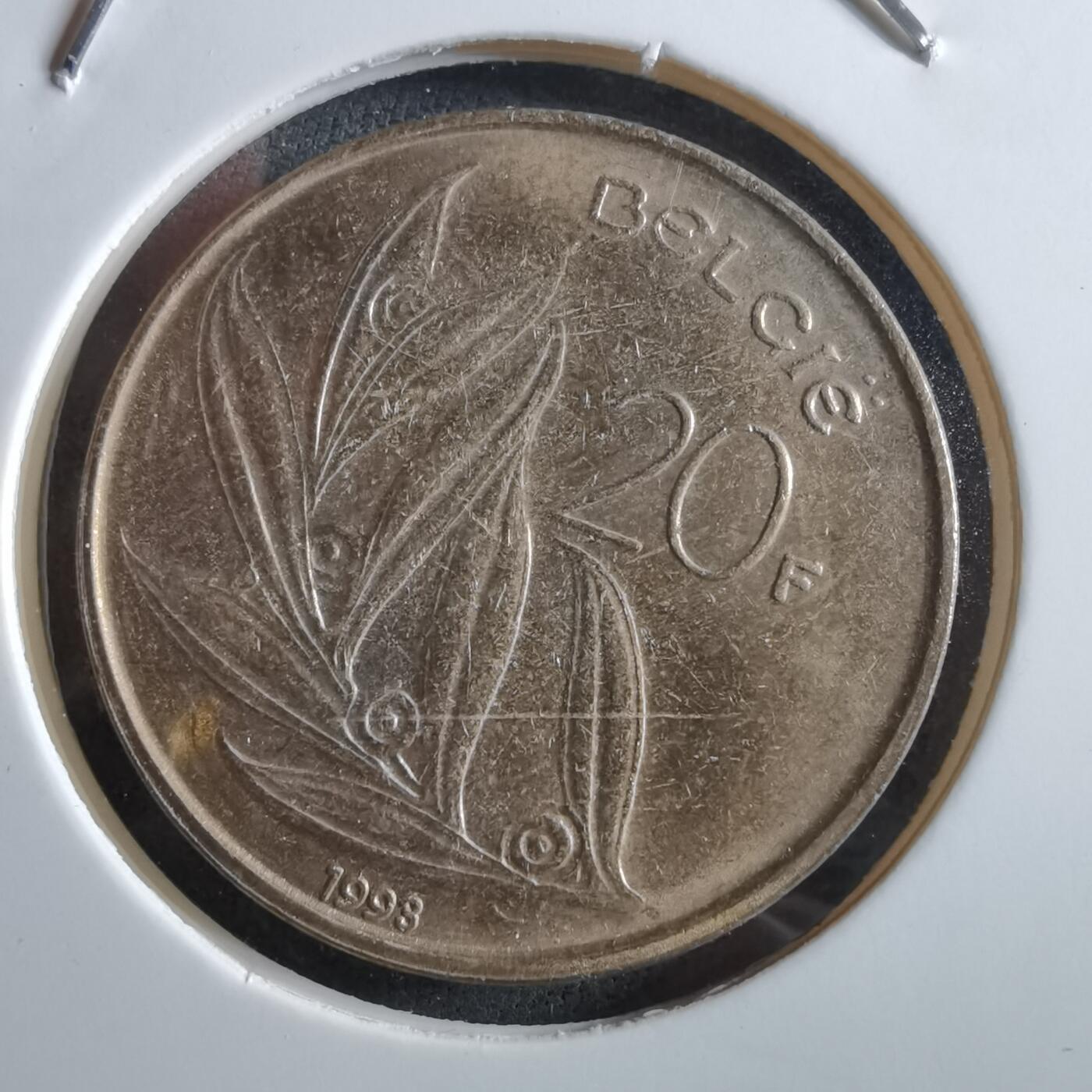 沼泽如烟--第966场 比利时1998年20法郎