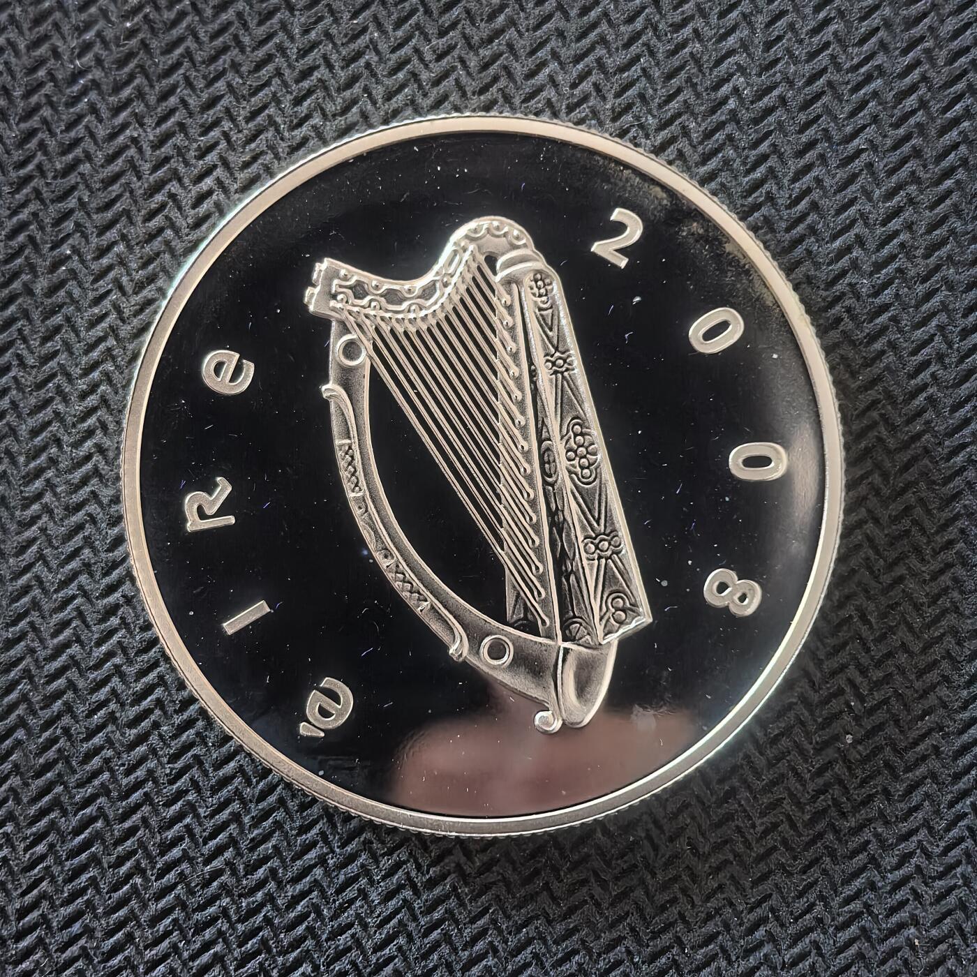 道一币馆币章第一百六十四场 欧洲之星 爱尔兰2008年斯凯利格·迈克尔岛10欧元精制银币  28.28g 925s