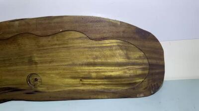 零元拍：01-17-3乌木金丝楠 茶盘 金丝爆满 香味满满。尺寸约：66.5/21.5/厚3.7CM。5斤多重