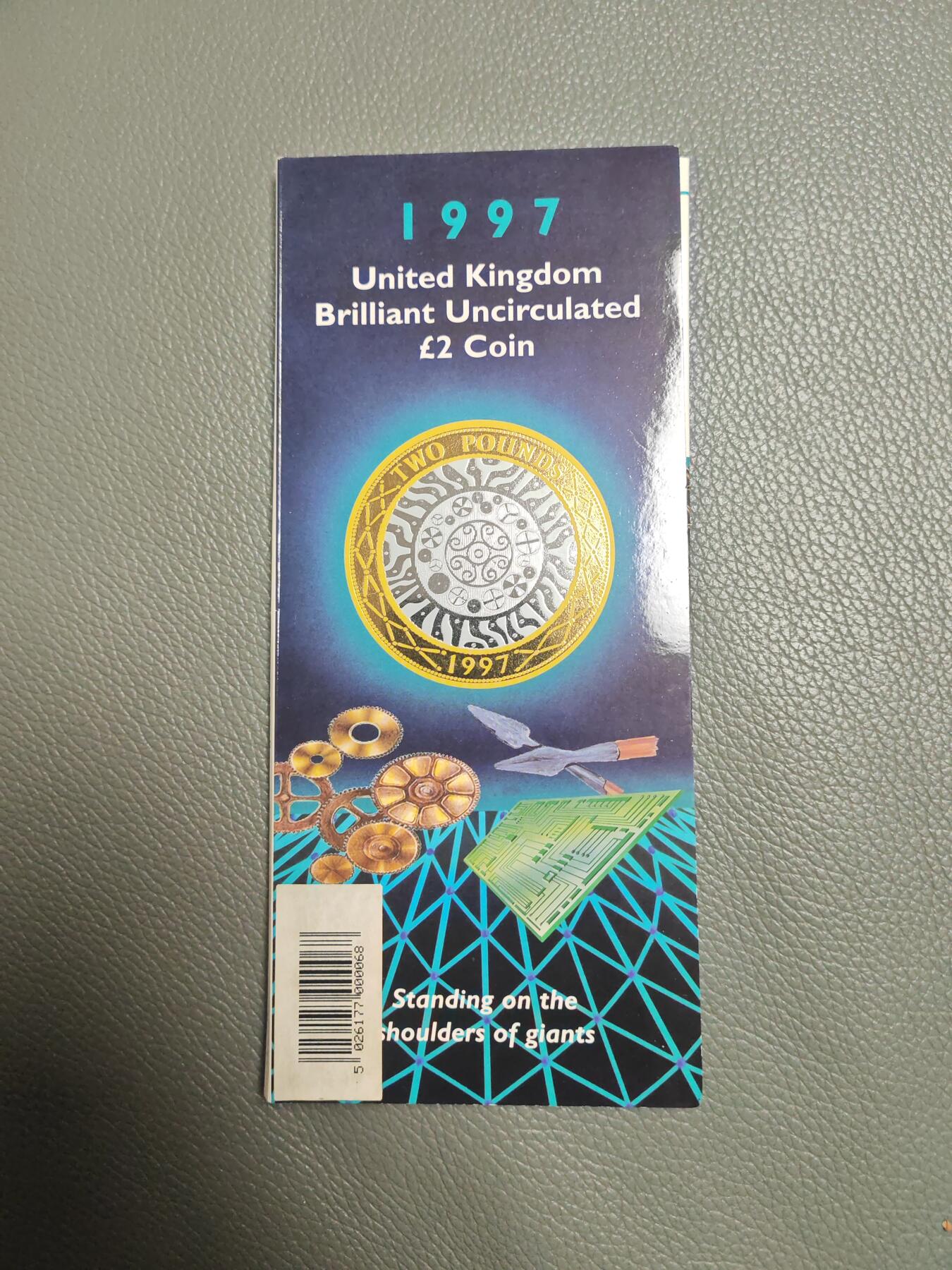 英国 1997年 2英磅 纪念币 工业革命 皇家币厂精装册