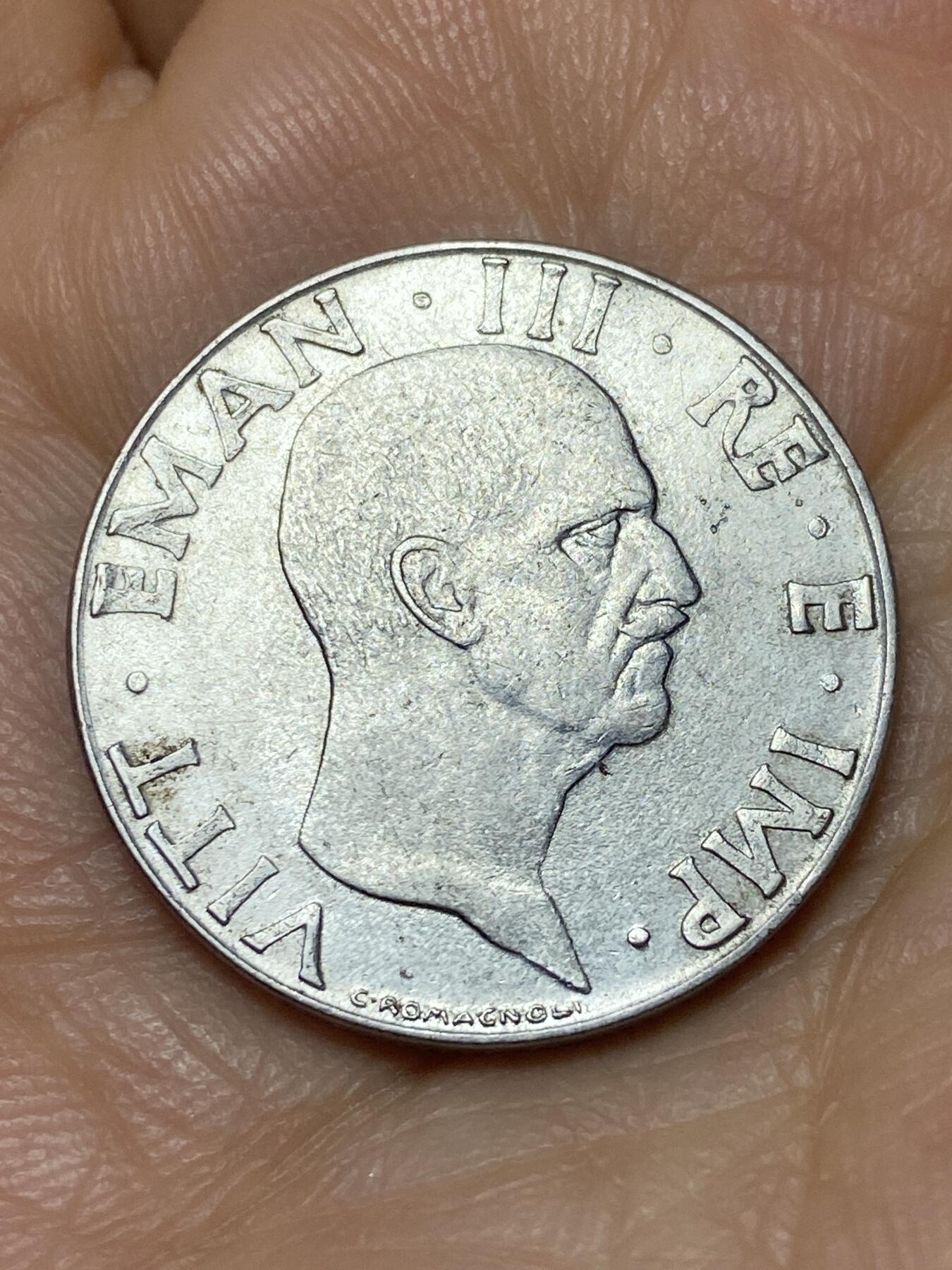 2026年第十一场(总第一百八十场）外国好品散币场(免佣金) 意大利王国1940年50分(维托里奥·埃马努埃莱三世第四套第二版，有磁版)