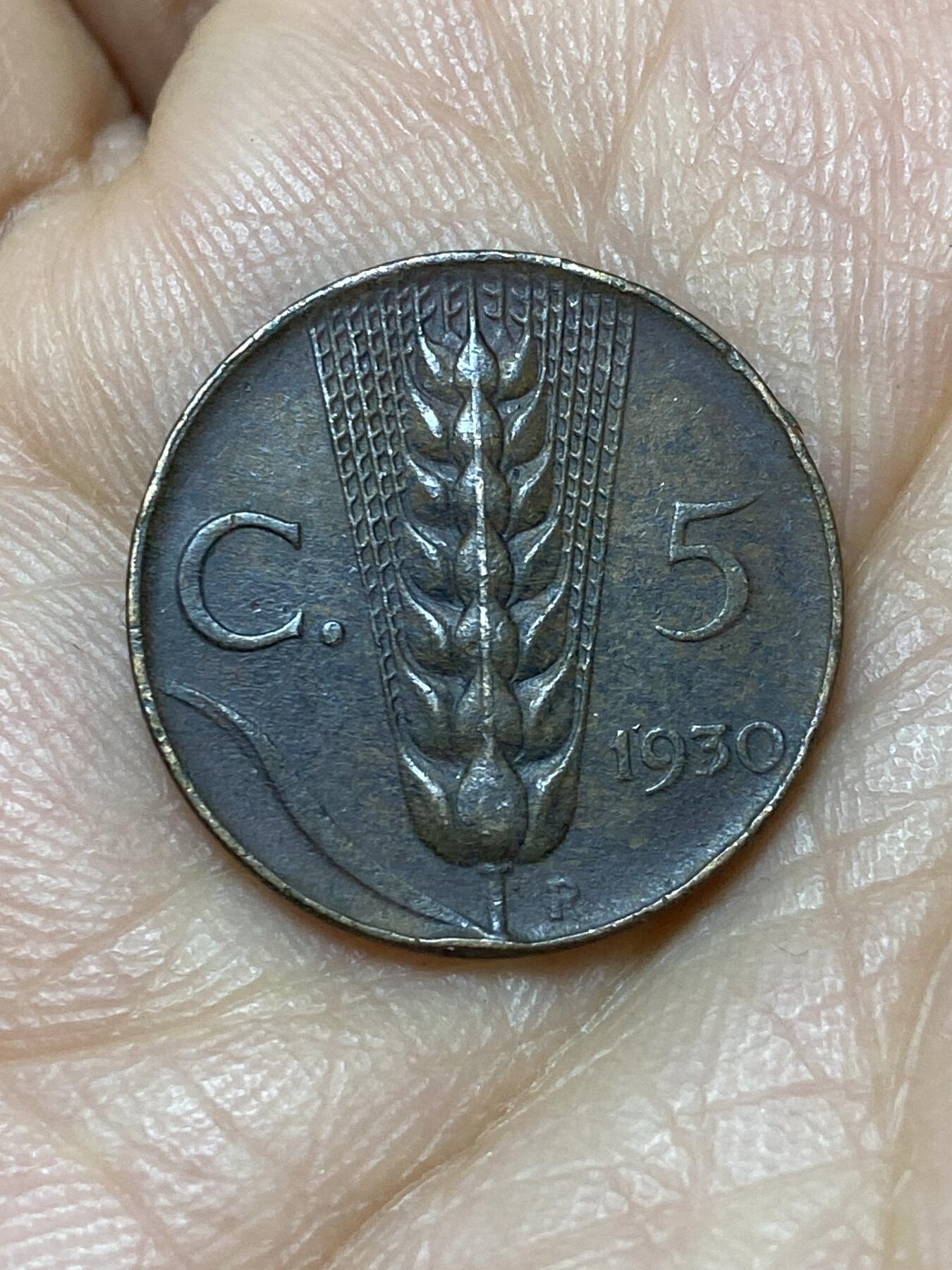 2026年第十一场(总第一百八十场）外国好品散币场(免佣金) 意大利王国1930年5分(维托里奥·埃马努埃莱三世第三套)