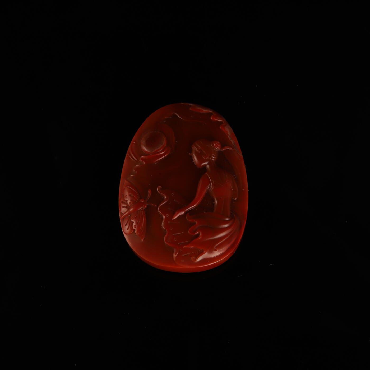 瑰丽珠宝（一） 苏工名家魏海涛作品 梦之舞南红吊坠