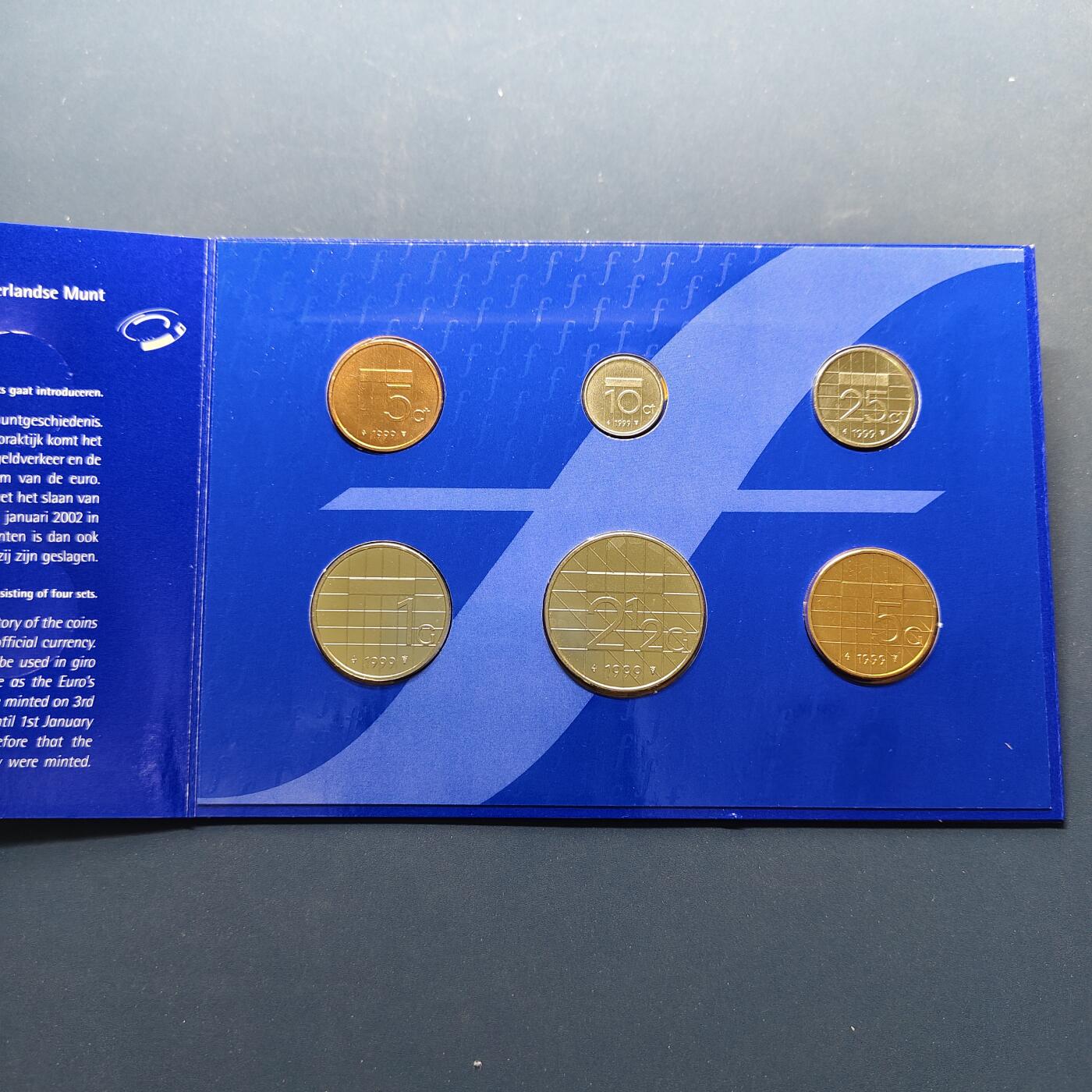 【全场包邮】纯粹捡漏拍496场-持续更新中 荷兰1999年盾版纪念官方套币